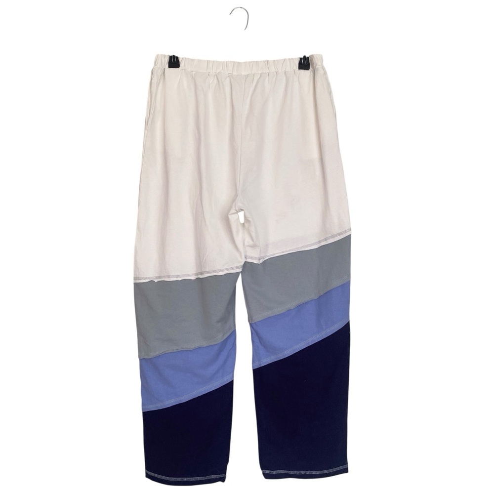 Umgee Colorblock Wide Leg Elastic Waist Pants Cotton NWT Womens Plus Size 2XL - Picture 2 of 9